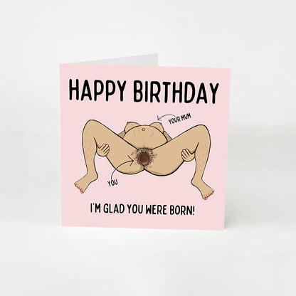 I'm Glad You Were Born! Greetings Card