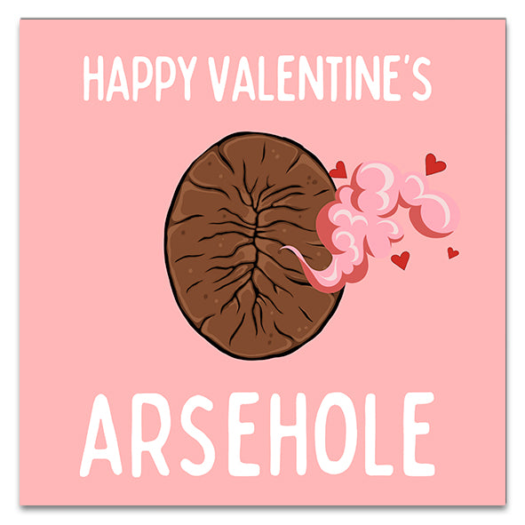 Happy Valentine's, Arsehole! Greetings Card