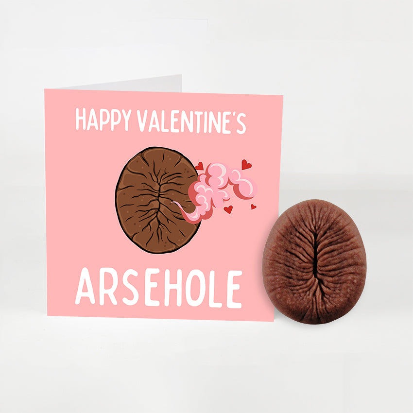 Happy Valentine's, Arsehole! Greetings Card