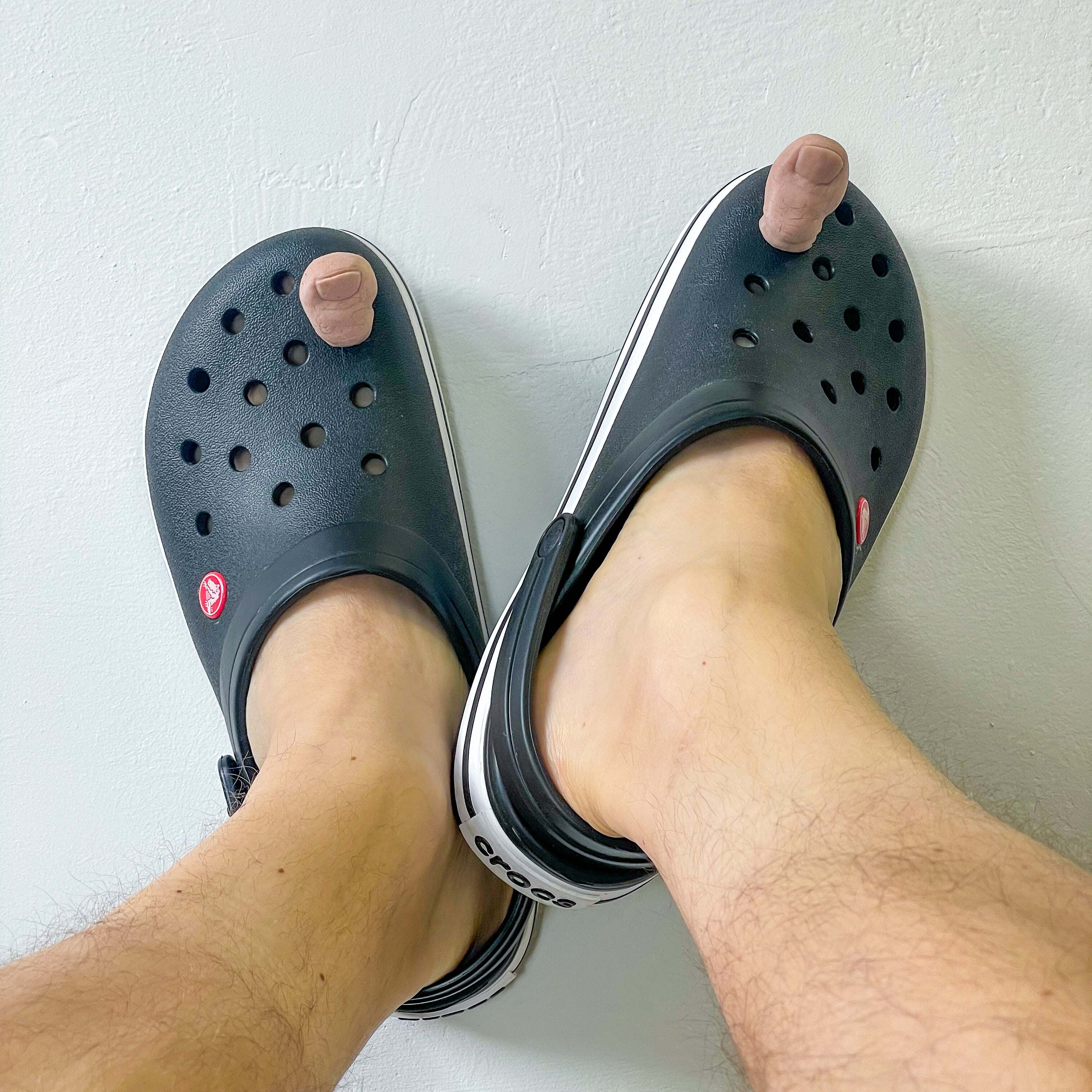 Crocs on feet online