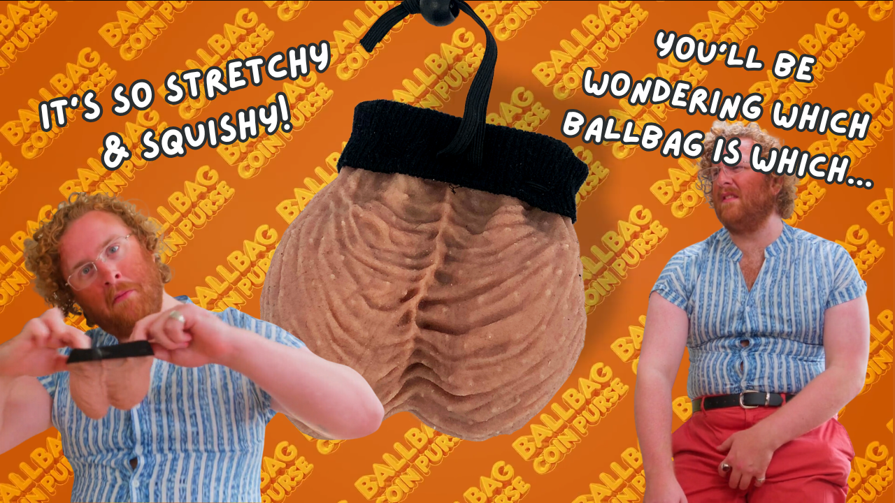 Testicle purse sale